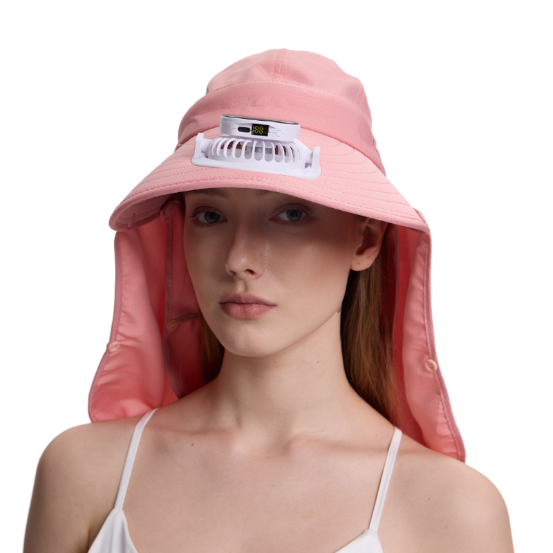 Smart Solar Fan Hat - Wearable Air Conditioner with 360Β° Sun Protection