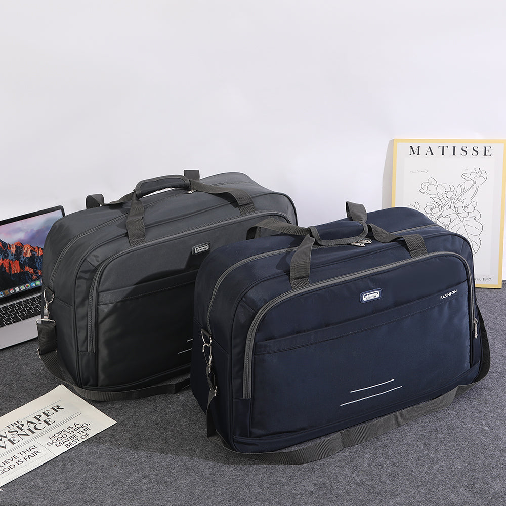 Fashion Travel Duffel Bag - Large Capacity Weekend Gym Bag with Multiple Compartments & Adjustable Strap