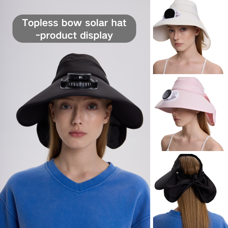 Smart Solar Fan Hat - Wearable Air Conditioner with 360Β° Sun Protection