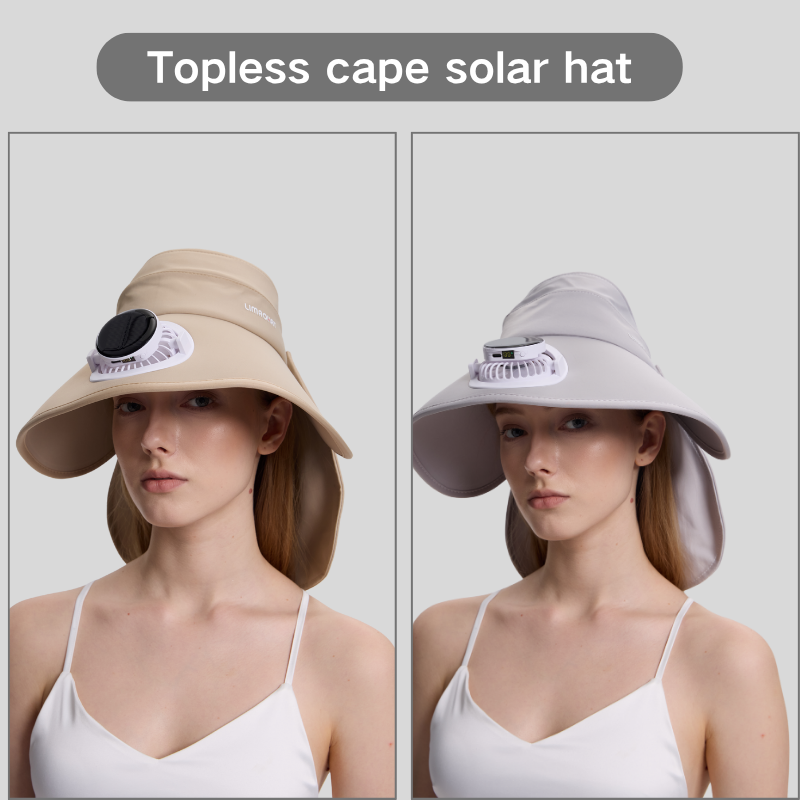 Smart Solar Fan Hat - Wearable Air Conditioner with 360Β° Sun Protection