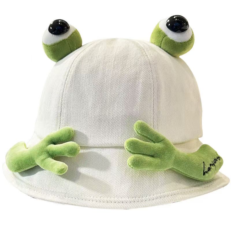 Adorable 3D Animal Bucket Hats - Kawaii Capybara & Frog Characters