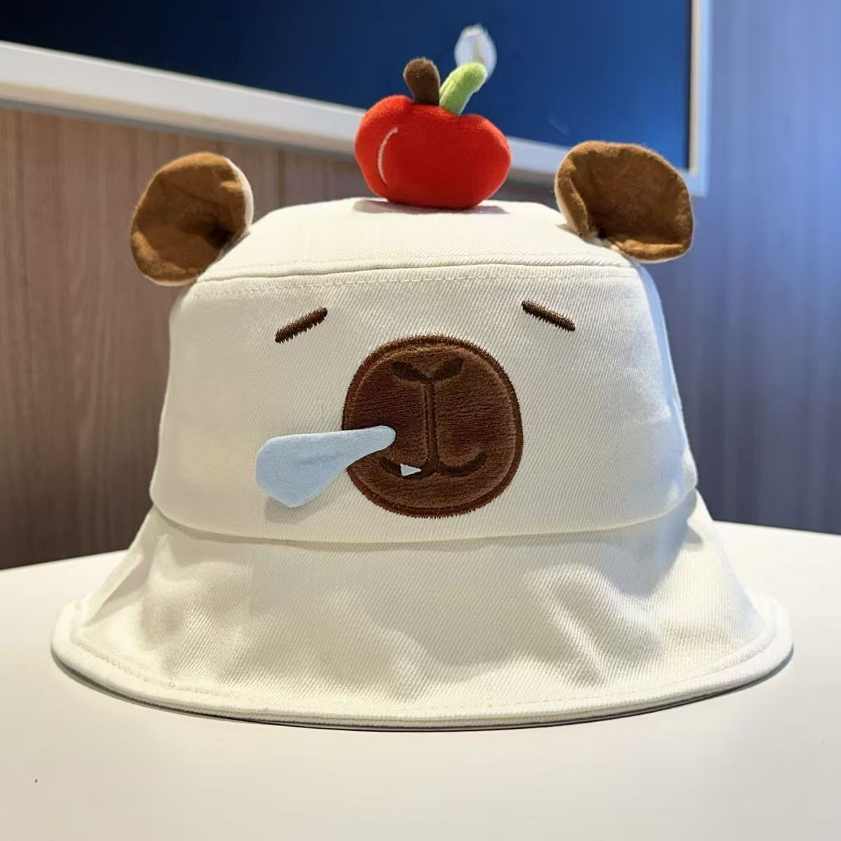 Adorable 3D Animal Bucket Hats - Kawaii Capybara & Frog Characters